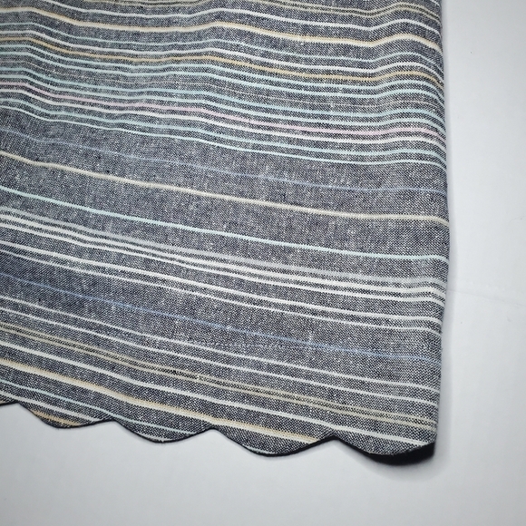 ModCloth Women’s Blue Santa Monica Moxie Linen Blend V-Neck Sleeveless Top M - Picture 4 of 12